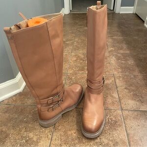 Sam Edelman Brown Leather Heeled Boots